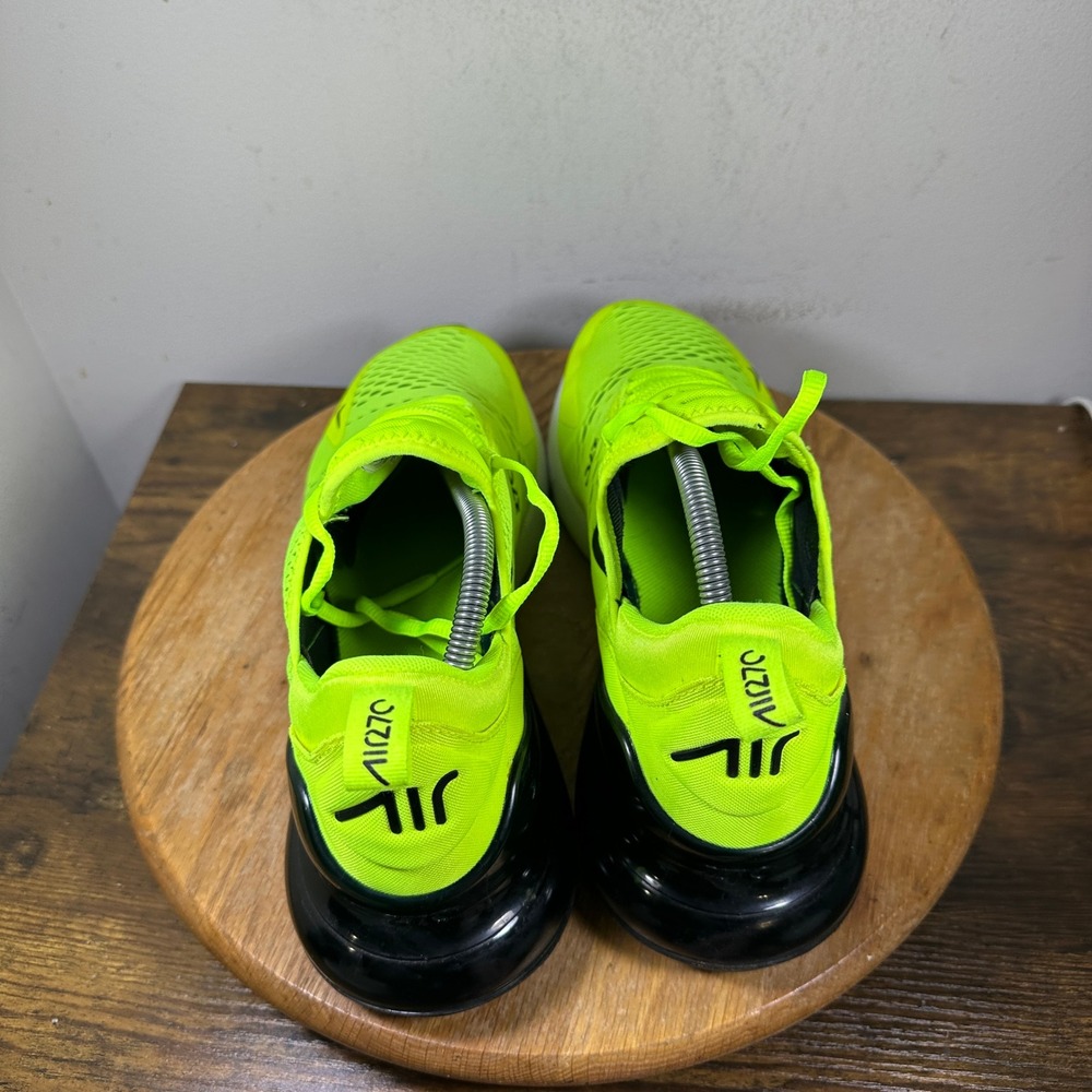 Nike Air Max 270 Volt Neon Green Black Mens Running Shoes AH8050-701 Size 11 - Picture 4 of 8
